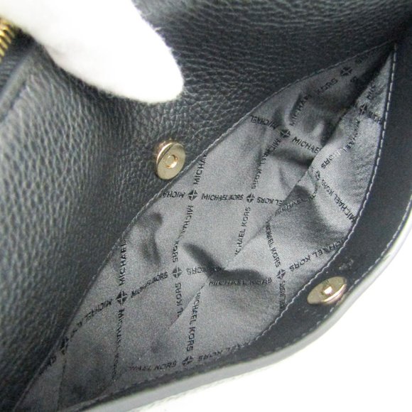 Michael Kors DOVER 35R3G4DC5L Women's Leather Shoulder Bag Black - Picture 8 of 11